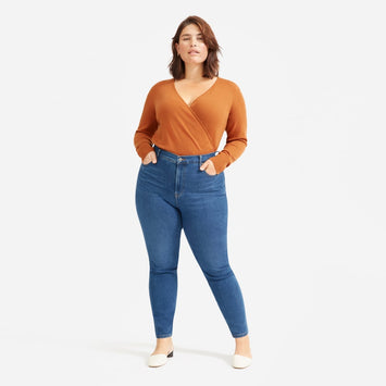 The Authentic Stretch High-Rise Skinny | Mid Blue | 26.5