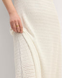 The Crochet Knit Tank Dress | Bone