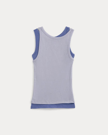 Tissue Layered Tank | Aleutian/Velvet Morning
