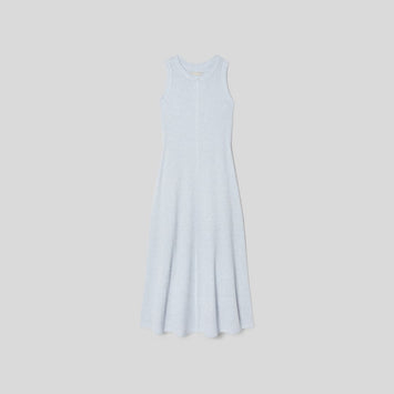 The  Organic Cotton Waffle Tank Dress | Heathered Periwinkle