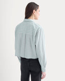 The Way-Short Shirt in Silky Cotton | Gray Mist