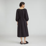 The Raglan Sleeve Poplin Dress | Black