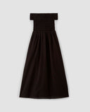 The Gauze Off-the-Shoulder Dress | Black