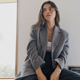 The ReWool® ’80s Blazer | Blue / Brown Houndstooth
