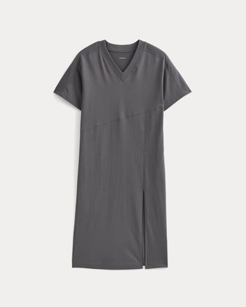 Weekend Tee Midi Dress | Charcoal Grey