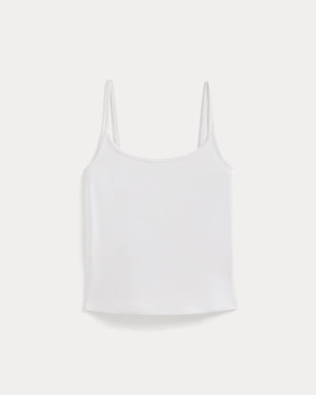 Scoopneck Cami | White