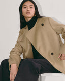 The October Coat | Dark Heathered Camel