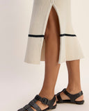 The Cotton Wide Rib Midi Dress | Canvas