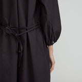 The Raglan Sleeve Poplin Dress | Black