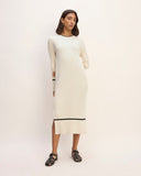 The Cotton Wide Rib Midi Dress | Canvas