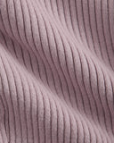 Full-Zip Ribbed Jacket in Everyday Cotton | Burnished Lilac