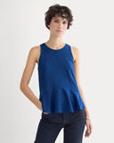 Sleeveless Peplum Top | Estate Blue