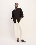 The City Stripe Relaxed Shirt | Black
