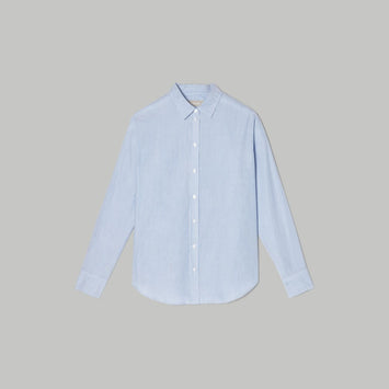 The Must-Have Shirt in Silky Cotton | Lapis Blue / White