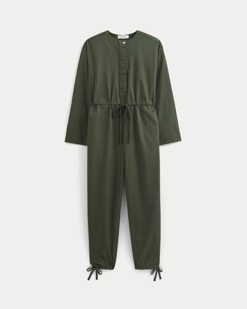 The Utility Drawstring Jumpsuit | Dark Forest
