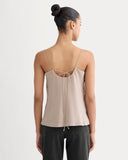 The Tie Back Cami in Washable Silk | Burnt Sugar