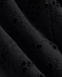 The Eyelet Midi Dress | Black
