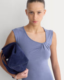 Knit Asymmetrical Midi Dress | Blue Dusk
