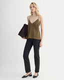 The Tie Back Cami in Washable Silk | Beech